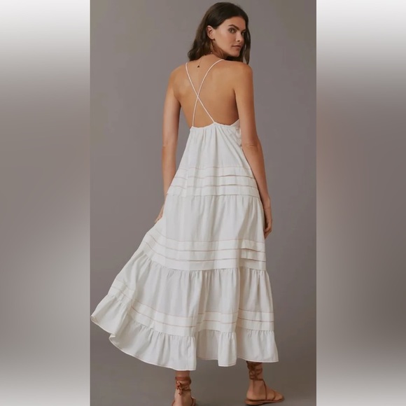 Anthropologie Maeve Deep V-Neck Dress - Picture 2 of 12